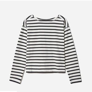 Everlane the modern Breton tee in black and white stripe